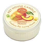 One Fur All Scented Candle Mini - Mango Peach